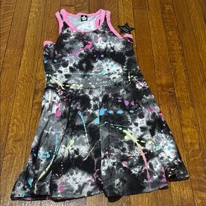 Colorful Splatter Kids Casual Dress